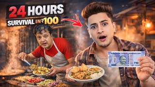 Surviving 24 Hours on Just ₹100 ! - Breakfast, Lunch & Emotions 