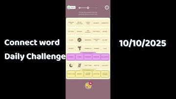 Connect Word Daily Challenge September 10  2025 Walkthrough | Connect Word Daily Challenge Answers