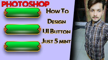 Game Ui | How to design simple button in Photoshop | let
