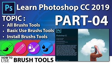 Learn Photoshop CC 2018 in Urdu/Hindi | Use Brush Tools - Part 4