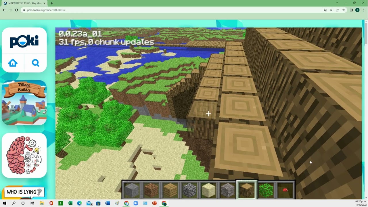 Playing Minecraft Classic on Poki Ep: 3 