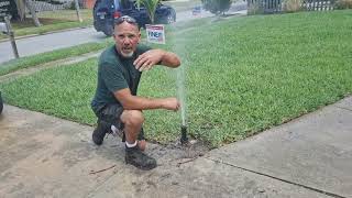 Adjusting a Hunter PGP/K-Rain Rotor for Sprinklers
