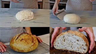 Village Bread Recipe | how to make sourdough Bread | Sourdough Bread Making at Home