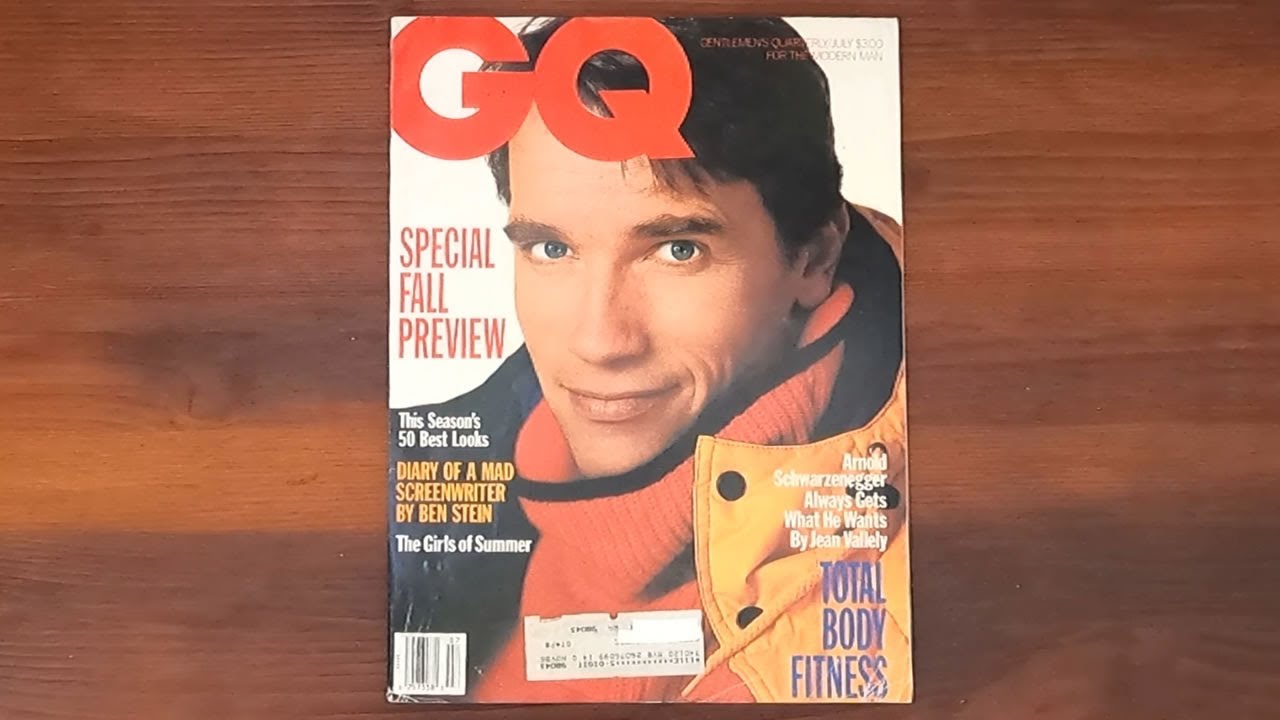 1986 July ASMR Magazine Flip Through: GQ w Arnold Schwarzenegger