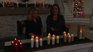 Candle Impressions S/5 Mirage Gold Slim Pillars With Remote on QVC
