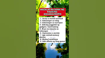 Madalas Na Sanhi Ng Pagiging Makakalimutin Health Shorts 