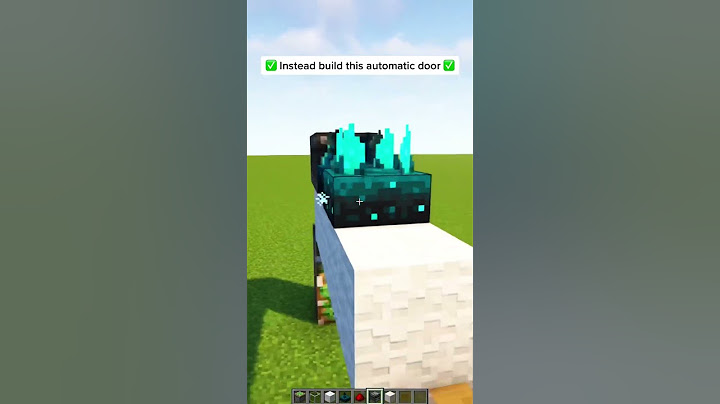 Minecraft: Modern Automatic Door! #shorts #minecraft