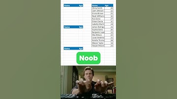 Noob vs Pro: Excel VSTACK Formula: in Excel & GSheets⚡ #shorts