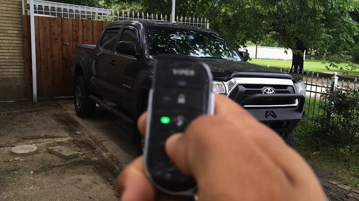 Viper 5806v 2-way security and remote start system on 2014 Toyota Tacoma