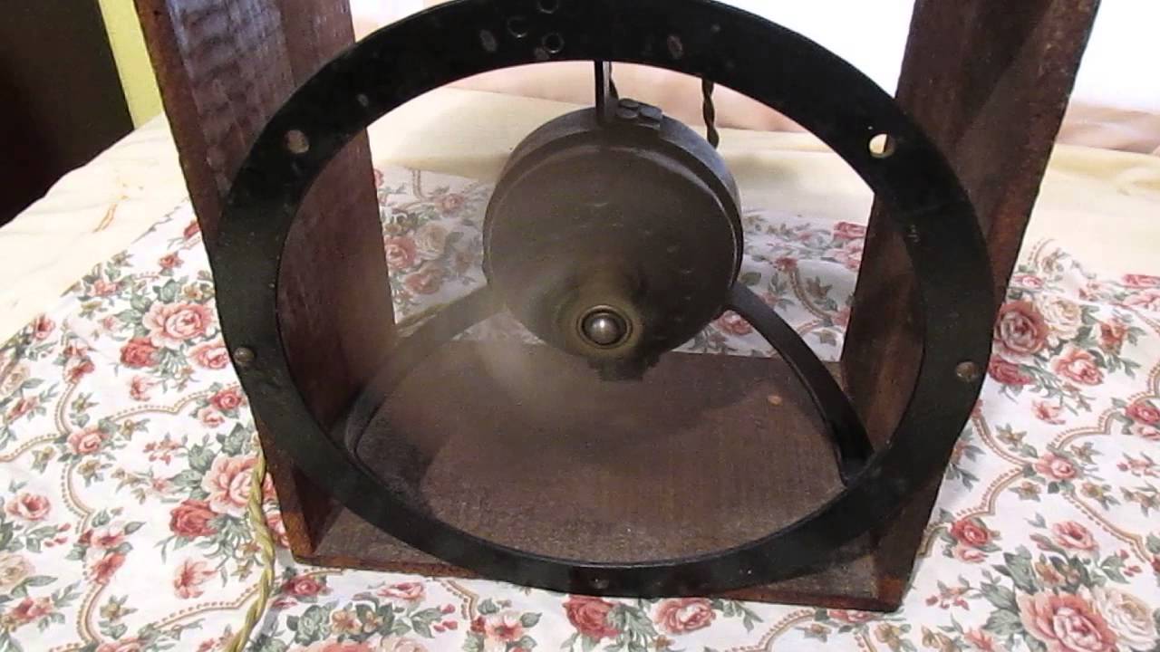 1923 emerson exhaust fan startup - YouTube