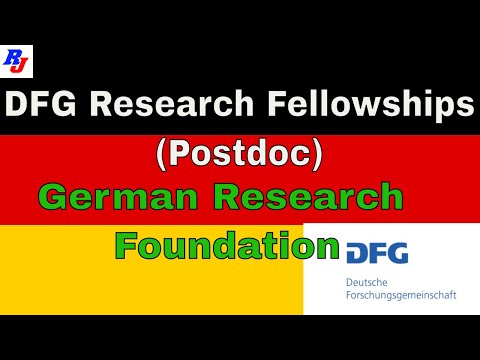 Research Fellowships (Postdoc) - DFG, German Research Foundation