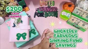 🌺💚Wickedly Fabulous Sinking Fund Savings 💚🌺 $200 Contante besparingen 🌺 Wicked Word of the Day🌺 #...