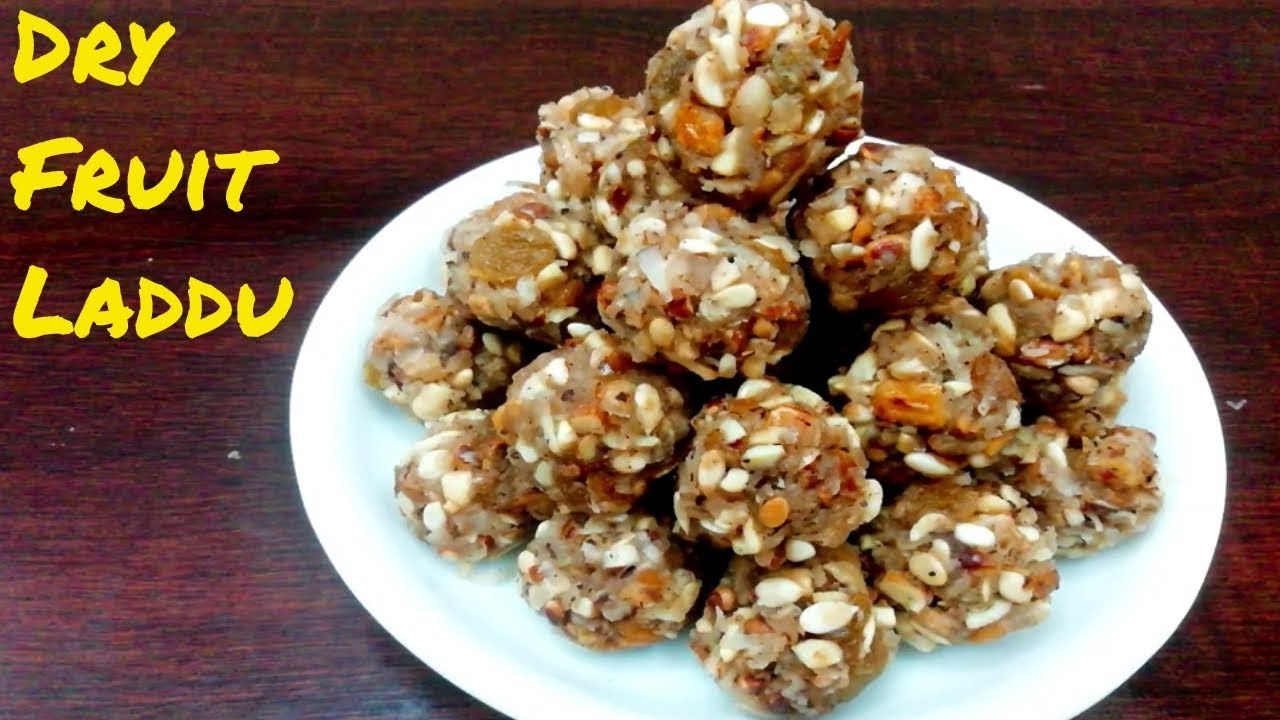 Dry Fruits Laddu recipe Dates and nuts ladoo Dry nuts laddu recipe