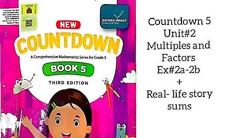 OxfordCountdownClass5|Unit2 Multiplesandfactors Ex:2a-2b|Complete ex Maths Solution #@studycorner373