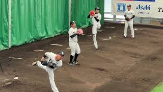 【阪神タイガース】宜野座キャンプ2026｜才木浩人・村上頌樹らブルペンピッチング（引き映像あり）