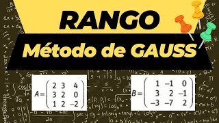 Rango de una matriz por el método de Gauss