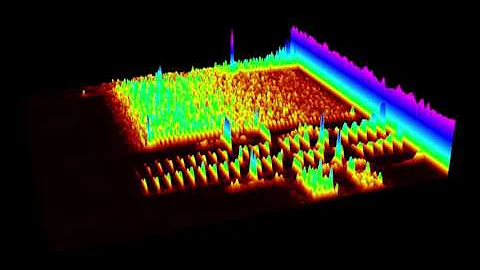 Dial Up Modem Handshake Sound - 3D Spectrogram in After Effects