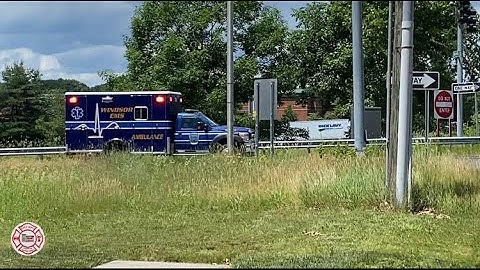 ⭐️Ambulance 5🚑 Responding🚨 HOT🔥 with Code 3 Mastercom B multiple tones⭐️Town of Windsor Ambulance