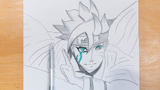 how to draw boruto karma easy｜TikTok Search