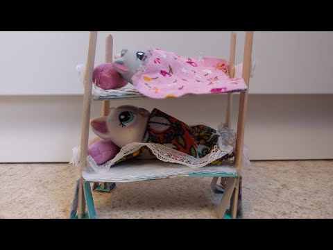 Video: Hur Man Gör En Säng För Dockor Monster High Med Egna Händer + Video