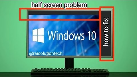 how to fix half screen problem | how to repair half screen display on monitor🖥 | half screen on side