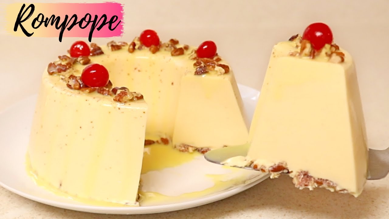 POSTRE DE ROMPOPE Y NUEZ PARA TUS FIESTAS te sorprenderá su sabor 3 LECHES  riquísimo ? - YouTube