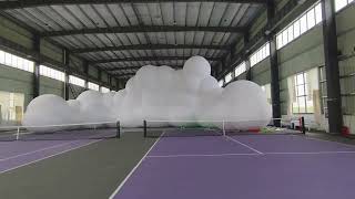 Videos of giant inflatable cloud