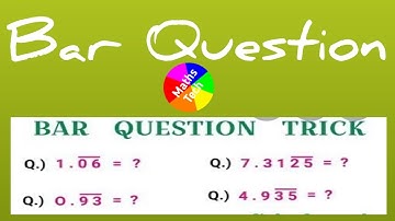 TNPSC-Aptitude-maths Bar question shortcut  and tricks -  decimals to fraction in tamil