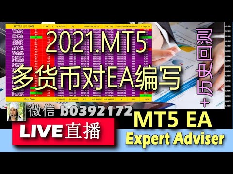 007 暂停交易 1 多货币对 历史回测 21年 Mt5 高级ea编写 柒侠伍义 7x51 马来西亚 槟城 Youtube