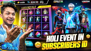 Holi Gifts To My Subscriber RIP 20,000 Diamonds 💎 In Free Fire Max