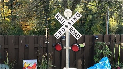 Scratch built cardboard RR Crossing Gate for Trunk ‘R Treat in October 2020.