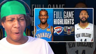 Lvgit Reacts To THUNDER at PELICANS | FULL GAME HIGHLIGHTS | January 26, 2024