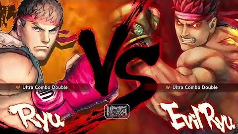 Ryu vs Evil Ryu (HARDEST AI) ULTRA STREET FIGHTER IV