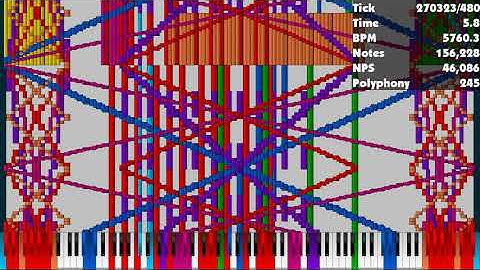 [Black MIDI] YIAY Lag Tester WIP15 - Exactly 100 Million