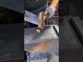 Professional worker techniques for shaping hot iron with simple tools #shorts