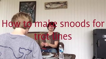 How to make snoods for a crab trotline