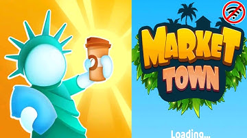 🌾 MARKET TOWN 🥐 GAMES [ GAME BUILD CITY ISLAND ANDROID ] GAMEPLAY WALKTROUGH #1