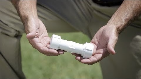 Using A Compression Coupling To Repair Broken PVC Pipe