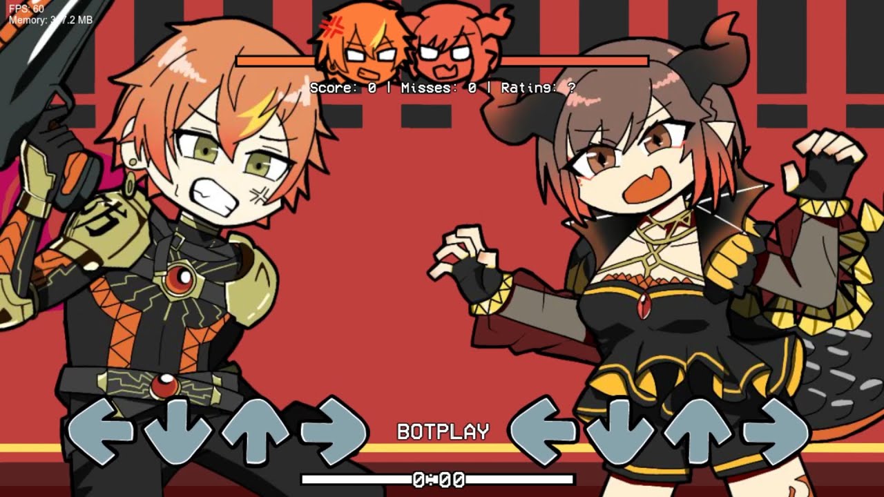 【FNF/手描きプロセカ】サラマンダー【東雲姉弟】