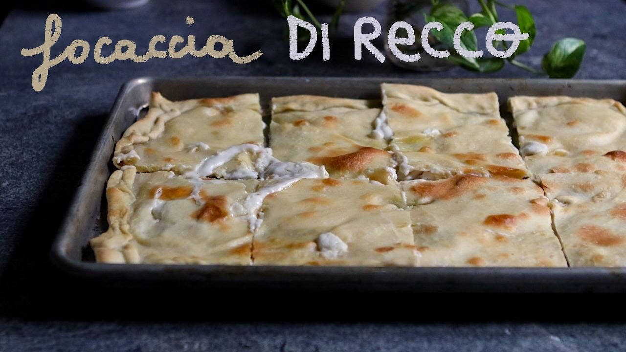 FOCACCIA DI RECCO | Ricetta vegan | Con formaggio Vegetale