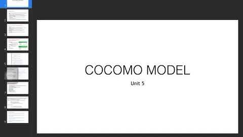 COCOMO Model Introduction and Categories of Projects