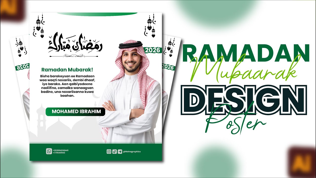 Ramadan Mubaarak poster Design