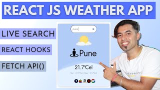 🔴 Create Live Search Weather App using React JS in Hindi in 2021 screenshot 4