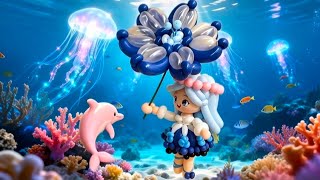 Linglong Jade Flower Girl Balloon Tutorial (2) #JoyfulBalloonArt #ChineseStyleBalloon #HandmadeCraft