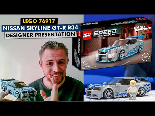 LEGO 2 Fast 2 Furious Nissan Skyline GT-R R34 with Paul Walker
