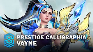 Prestige Calligraphia Vayne Wild Rift Skin Spotlight