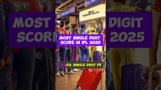 Player with most single digit score in IPL 2025 ll