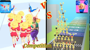 Girls Attack and Cheerleader Run 3D competition Gameplay All Levels walkthrough (Android, iOS) #4