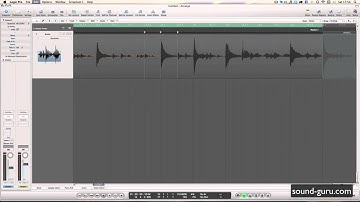 Flex Time 2 Drum Loops in Logic