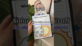 Solar Eclipse Craft for Elementary Students Classroom Solar Eclipse Craft